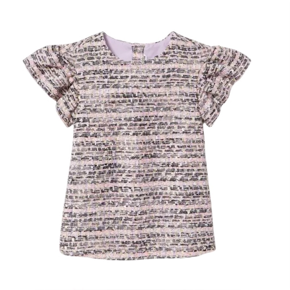 Janie And Jack Lavender Shimmer Boucle Dress